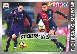 Sticker Federico Chiesa / Giovanni Simeone (figli d'arte al top)