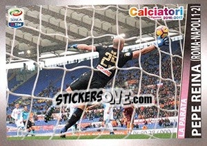 Sticker Pepe Reina (la parata) - Calciatori 2016-2017 n. C13 - Panini