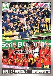 Figurina Hellas Verona / Benevento (Le Altre Promosse) - Calciatori 2016-2017 - Panini