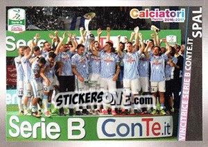 Figurina SPAL (vincitrice Serie B) - Calciatori 2016-2017 - Panini