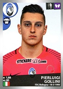 Cromo Pierluigi Gollini - Calciatori 2016-2017 - Panini