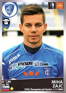 Cromo Miha Zajc - Calciatori 2016-2017 - Panini