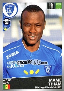 Cromo Mame Thiam - Calciatori 2016-2017 n. M16 - Panini