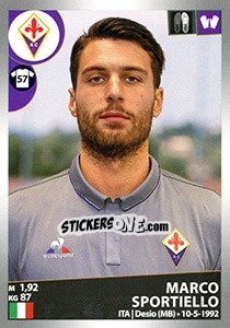 Cromo Marco Sportiello - Calciatori 2016-2017 - Panini