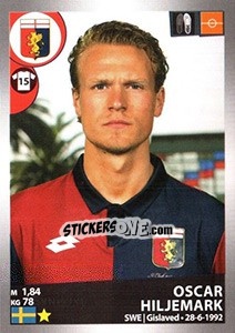 Sticker Oscar Hiljemark - Calciatori 2016-2017 n. M22 - Panini