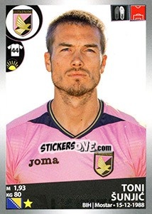 Sticker Toni Šunjic - Calciatori 2016-2017 - Panini