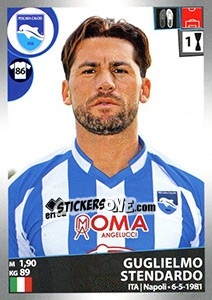 Figurina Guglielmo Stendardo - Calciatori 2016-2017 - Panini