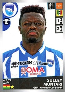 Sticker Sulley Muntari - Calciatori 2016-2017 n. M39 - Panini