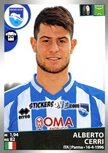 Cromo Alberto Cerri - Calciatori 2016-2017 - Panini