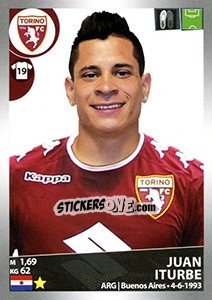 Sticker Juan Iturbe - Calciatori 2016-2017 - Panini