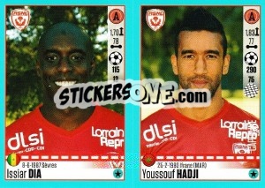 Figurina Issiar Dia / Youssouf Hadji - FOOT 2016-2017 - Panini