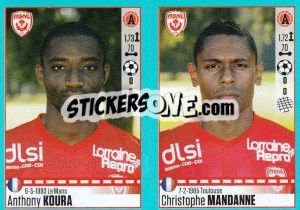 Figurina Anthony Koura / Christophe Mandanne - FOOT 2016-2017 - Panini