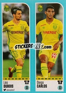 Sticker Léo Dubois / Diego Carlos - FOOT 2016-2017 - Panini