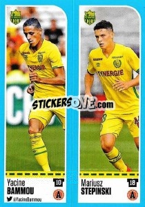 Sticker Yacine Bammou / Mariusz Stepinski - FOOT 2016-2017 n. 606 - Panini