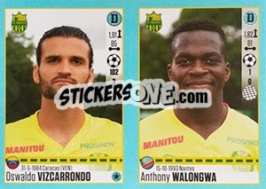 Figurina Oswaldo Vizcarrondo / Anthony Walongwa - FOOT 2016-2017 - Panini