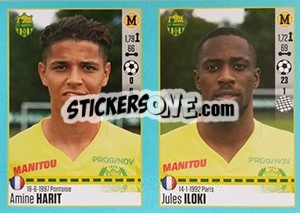 Sticker Amine Harit / Jules Iloki - FOOT 2016-2017 n. 620 - Panini
