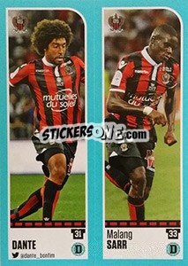 Sticker Dante / Malang Sarr - FOOT 2016-2017 n. 642 - Panini