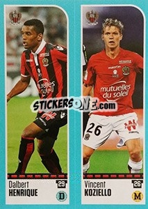 Cromo Dalbert Henrique / Vincent Koziello - FOOT 2016-2017 n. 644 - Panini