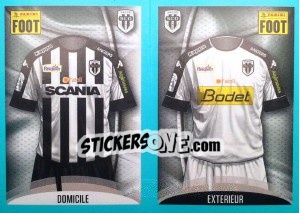 Figurina Angers Maillot Domicile - Maillot Extérieur - FOOT 2016-2017 n. 6 - Panini