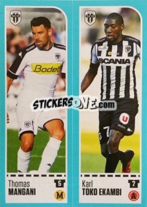 Sticker Thomas Mangani / Karl Toko Ekambi - FOOT 2016-2017 - Panini