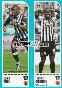 Sticker Gilles Sunu / Famara Diedhiou - FOOT 2016-2017 - Panini