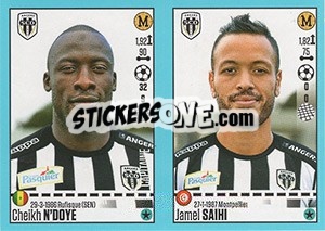 Cromo Cheikh N'Doye / Jamel Saihi - FOOT 2016-2017 - Panini