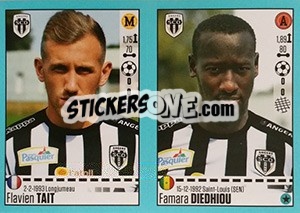 Sticker Flavien Tait / Famara Diedhiou - FOOT 2016-2017 n. 36 - Panini