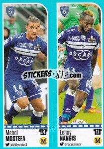 Sticker Mehdi Mostefa / Lenny Nangis - FOOT 2016-2017 n. 58 - Panini