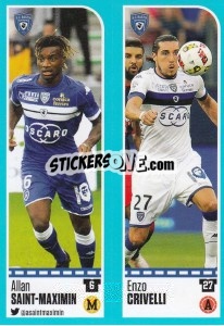 Sticker Allan Saint-Maximin / Enzo Crivelli - FOOT 2016-2017 n. 60 - Panini