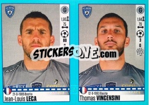 Sticker Jean-Louis Leca / Thomas Vincensini - FOOT 2016-2017 - Panini