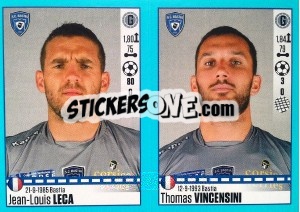 Cromo Jean-Louis Leca / Thomas Vincensini - FOOT 2016-2017 - Panini