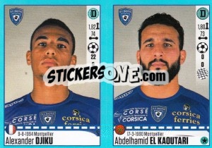Sticker Alexander Djiku / Abdelhamid El Kaoutari - FOOT 2016-2017 n. 66 - Panini