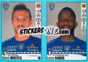 Sticker Mehdi Mostefa / Lenny Nangis - FOOT 2016-2017 - Panini