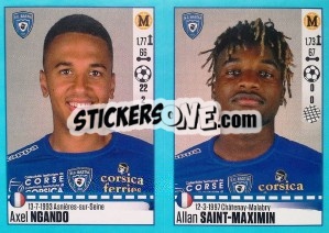 Sticker Axel Ngando / Allan Saint-Maximin - FOOT 2016-2017 n. 80 - Panini