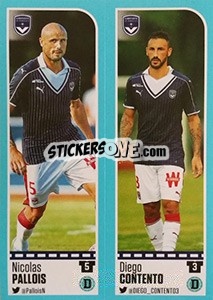 Sticker Nicolas Pallois / Diego Contento - FOOT 2016-2017 n. 96 - Panini