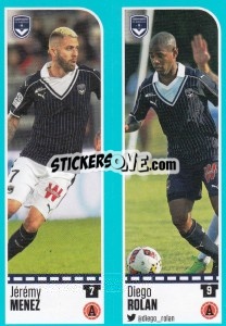 Sticker Jérémy Ménez / Diego Rolan - FOOT 2016-2017 n. 102 - Panini