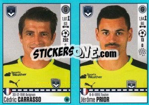 Sticker Cédric Carrasso / Jérôme Prior - FOOT 2016-2017 - Panini