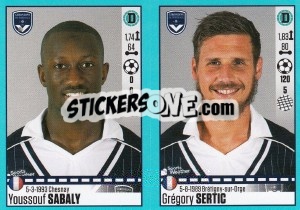 Sticker Youssouf Sabaly / Grégory Sertic - FOOT 2016-2017 n. 112 - Panini
