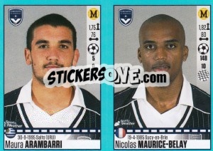 Sticker Maura Arambarri / Nicolas Maurice-Belay - FOOT 2016-2017 n. 114 - Panini