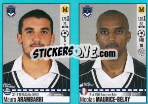 Sticker Maura Arambarri / Nicolas Maurice-Belay - FOOT 2016-2017 - Panini