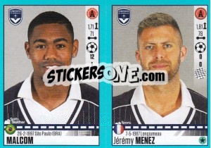 Sticker Malcom / Jérémy Ménez - FOOT 2016-2017 n. 124 - Panini