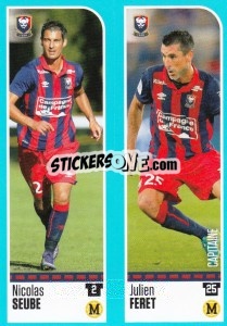 Sticker Nicolas Seube / Julien Feret - FOOT 2016-2017 n. 140 - Panini
