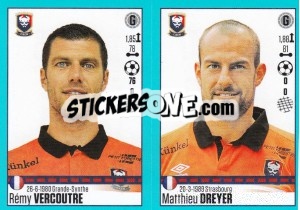 Sticker Rémy Vercoutre / Matthieu Dreyer - FOOT 2016-2017 n. 146 - Panini