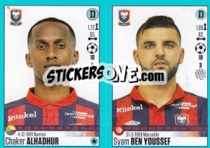 Sticker Chaker Alhadhur / Syam Ben Youssef - FOOT 2016-2017 - Panini