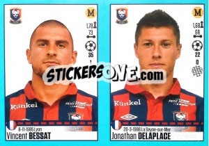 Sticker Vincent Bessat / Jonathan Delaplace - FOOT 2016-2017 - Panini