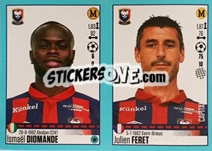 Sticker Ismaël Diomande / Julien Feret - FOOT 2016-2017 n. 158 - Panini