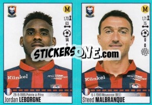 Sticker Jordan Leborgne / Steed Malbranque - FOOT 2016-2017 n. 160 - Panini