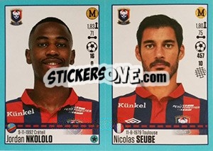 Sticker Jordan Nkololo / Nicolas Seube - FOOT 2016-2017 n. 162 - Panini