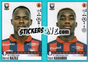 Sticker Hervé Bazile / Yann Karamoh - FOOT 2016-2017 n. 164 - Panini
