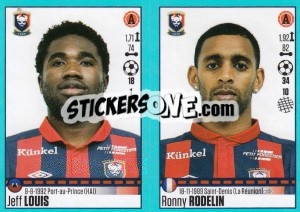 Sticker Jeff Louis / Ronny Rodelin - FOOT 2016-2017 n. 166 - Panini